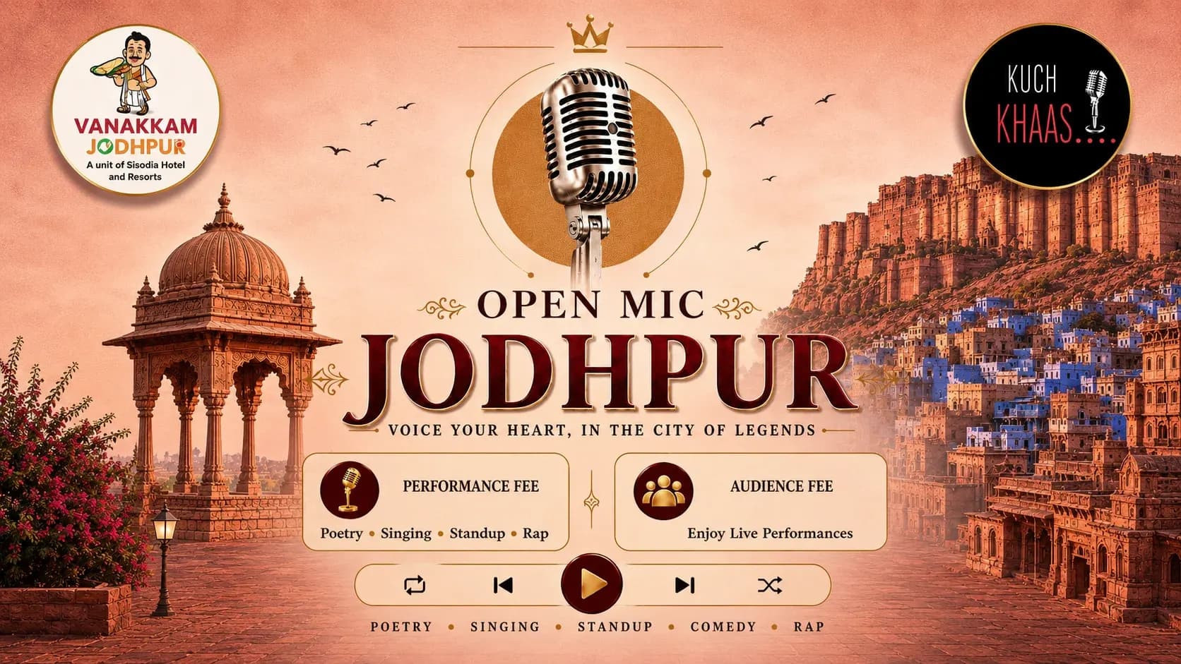 Open Mic Jodhpur 2026 – Let Your Voice Echo in the Blue City!